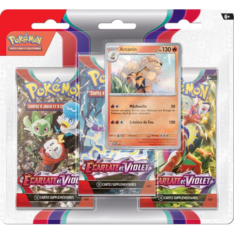 Pack 3 boosters EV01 Écarlate et Violet - Arcanin