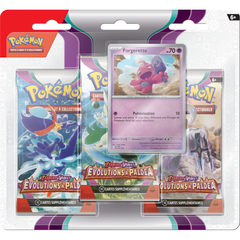 Pack 3 boosters EV02 Évolution à Paldea - Forgerette